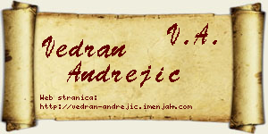 Vedran Andrejić vizit kartica